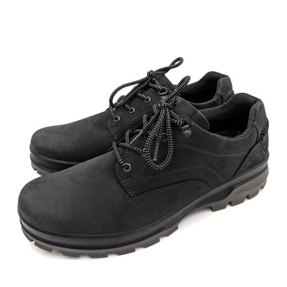 Ecco Rugged Track Waterproof Sneaker Shoes Round Toe Men's Black Size US13 EU47